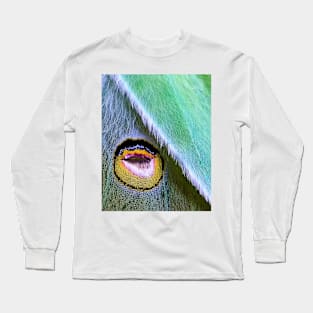 Luna moth wing eyespot Long Sleeve T-Shirt